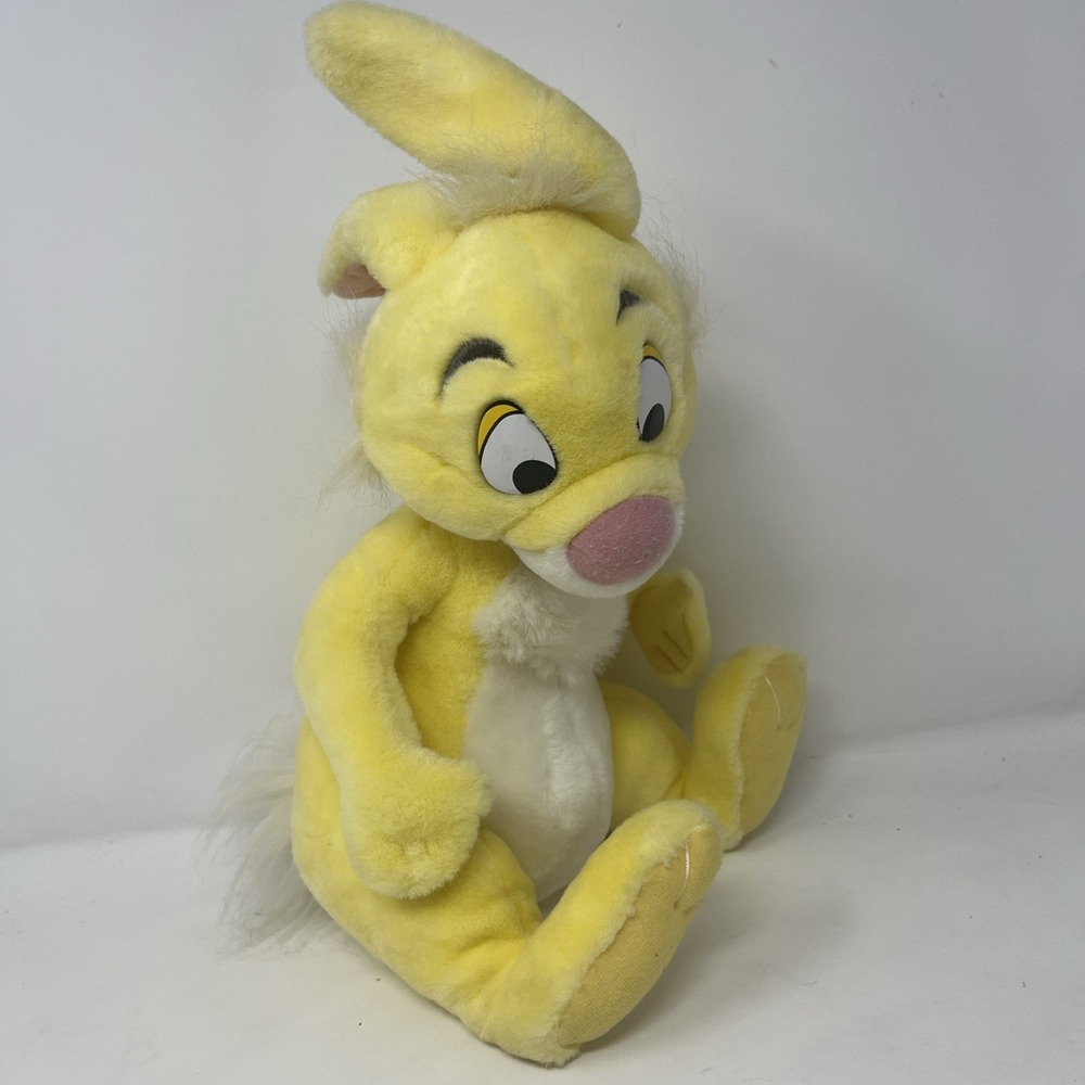 Vintage Walt Disney Yellow Rabbit Plush Winnie the Pooh 16" Stuffed Animal Toy